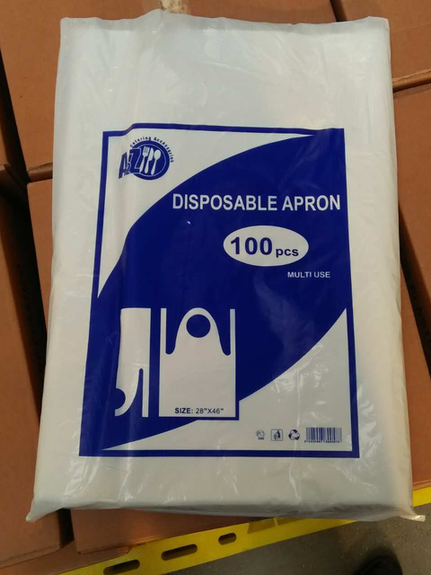 使い捨てのプラスチックPEエプロンキッチンクリーニング入札フードグレードHDPEエプロン