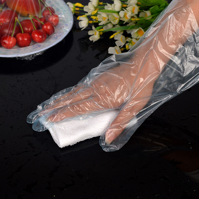 多機能透明使い捨てPE染毛剤家庭用食品厚手手袋