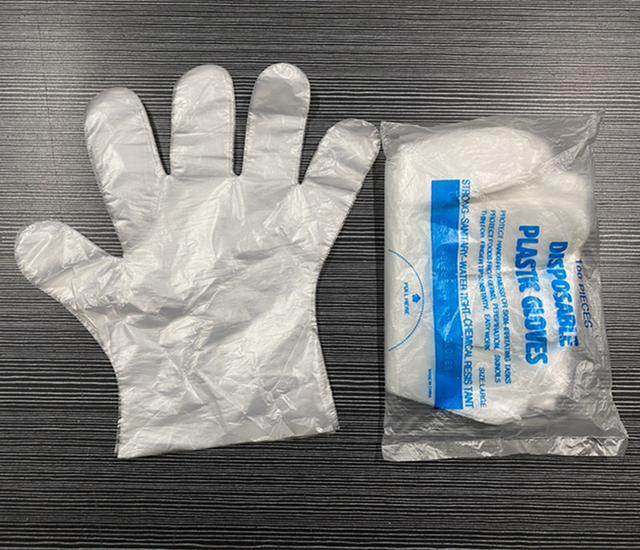 100個/バッグプラスチック透明使い捨て手袋