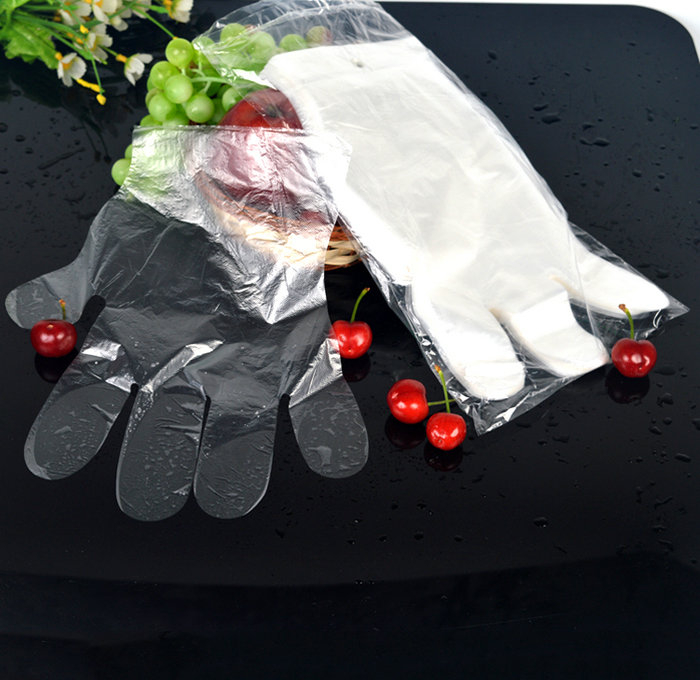 女性のための使い捨ての準備フードサービスプラスチックポリハンドグローブ